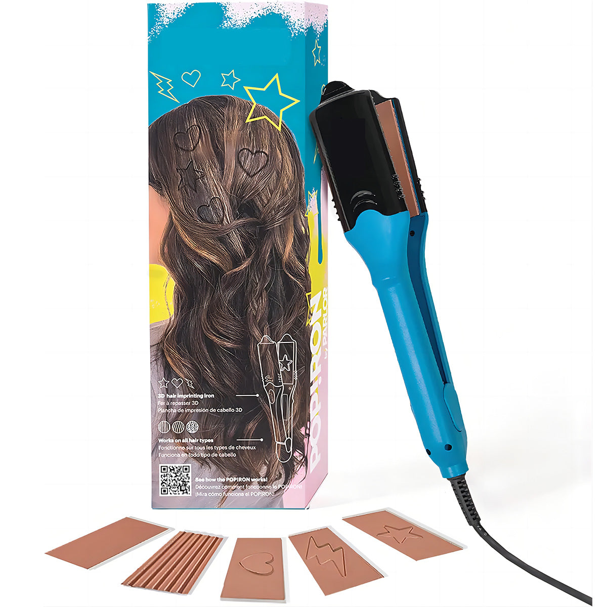 3D styling straightening plate curling iron star splint curling iron hair straightener