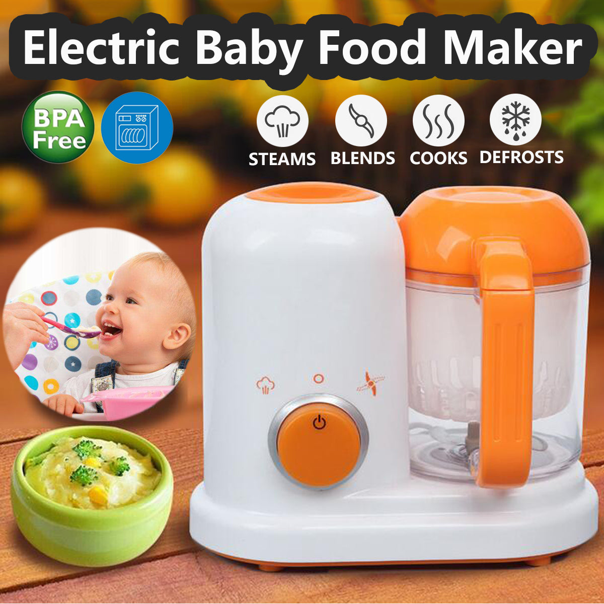 Multi-function Baby Food Processor Smart Baby Food Cooking Blenders