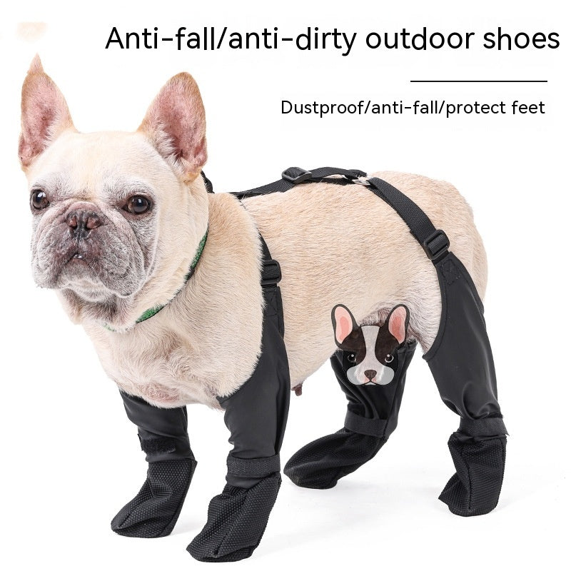 Adjustable Waterproof Dog Boots- Pet Breathable Shoes For Outdoor Walking