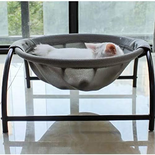 JUNSPOW Cat Bed Dog Bed Pet Hammock Bed Free-Standing Cat Sleeping Cat Bed Cat Supplies Pet Supplies Whole Wash Stable Structure Detachable Excellent Breathability Easy Assembly Indoors Outdoors