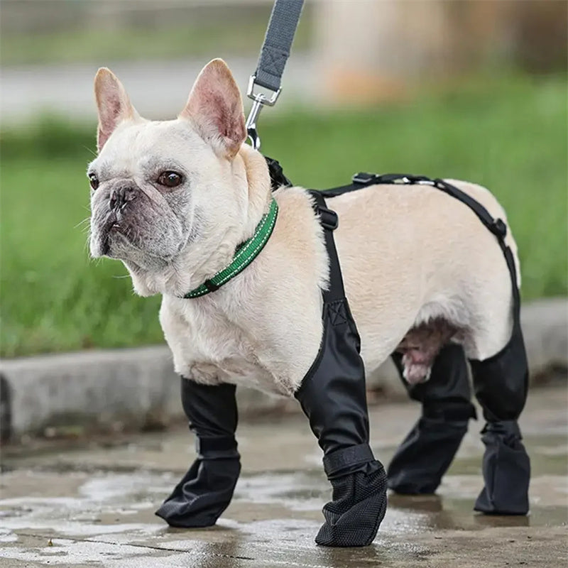 Adjustable Waterproof Dog Boots- Pet Breathable Shoes For Outdoor Walking