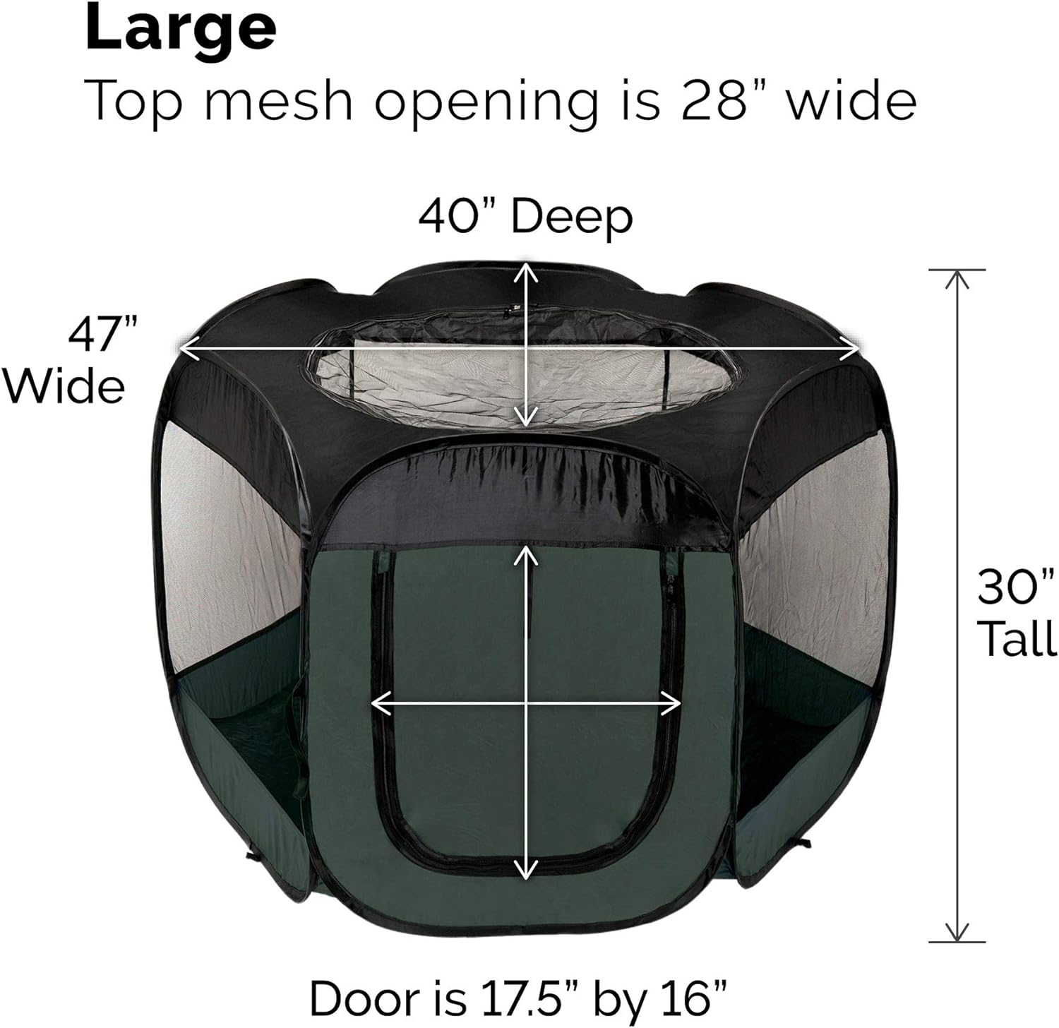 Furhaven Pop Up Playpen Pet Tent Playground - Gray, Small