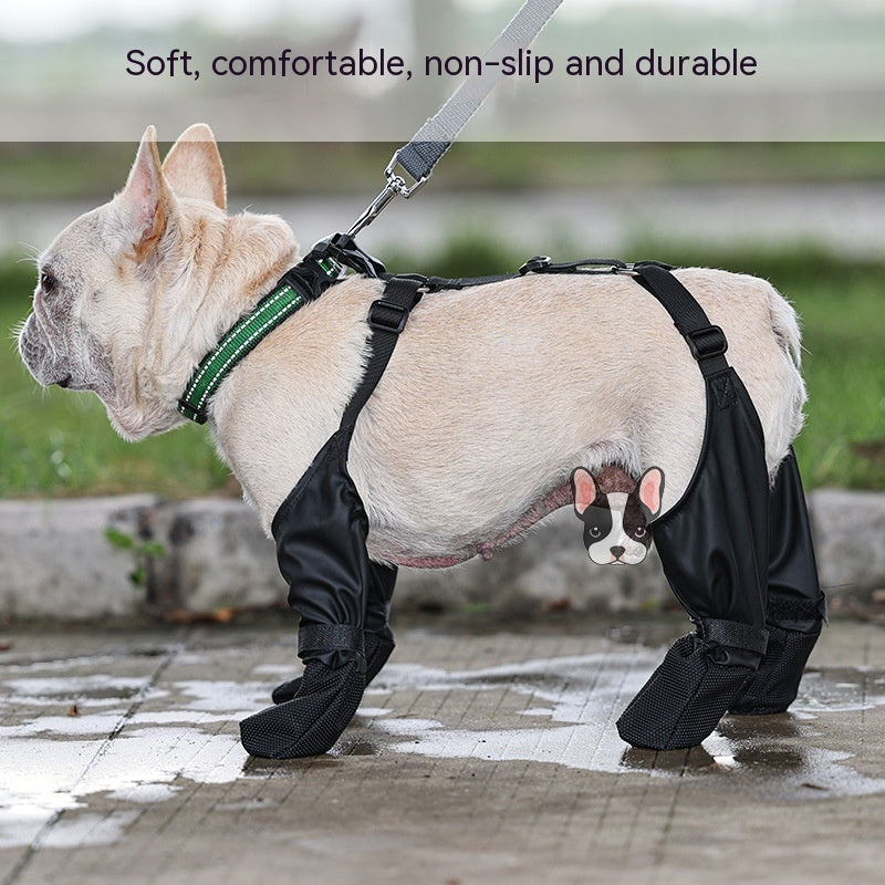 Adjustable Waterproof Dog Boots- Pet Breathable Shoes For Outdoor Walking