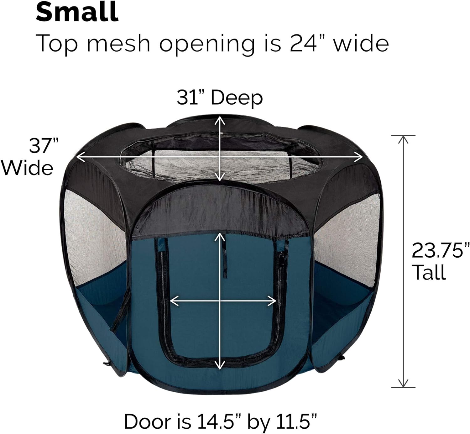 Furhaven Pop Up Playpen Pet Tent Playground - Gray, Small