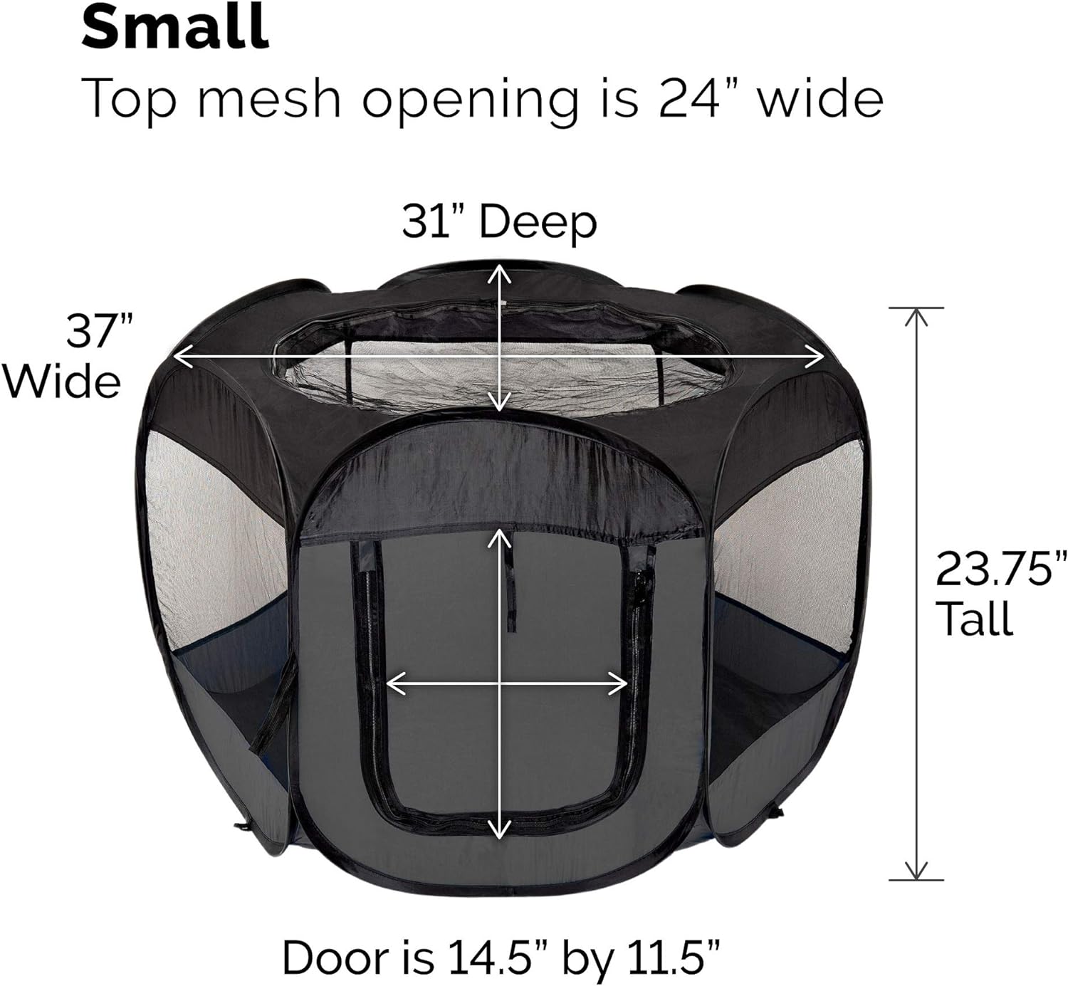 Furhaven Pop Up Playpen Pet Tent Playground - Gray, Small