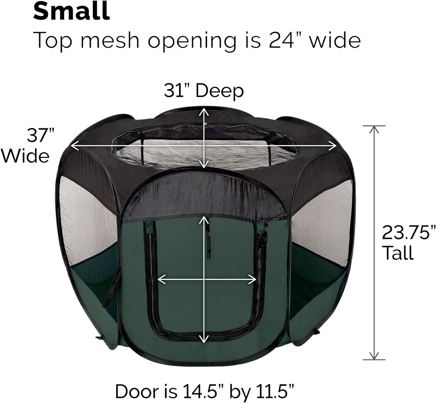 Furhaven Pop Up Playpen Pet Tent Playground - Gray, Small