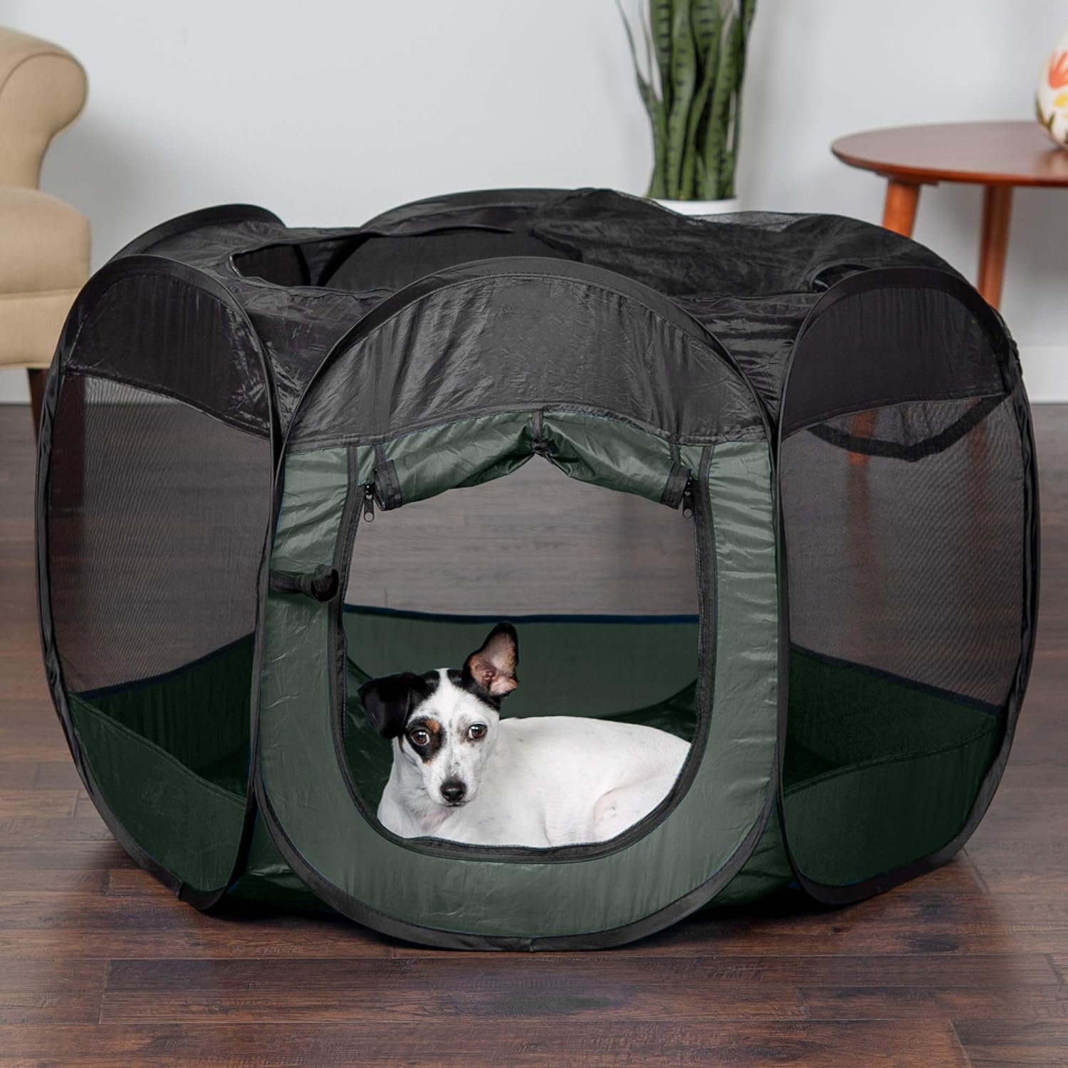 Furhaven Pop Up Playpen Pet Tent Playground - Gray, Small