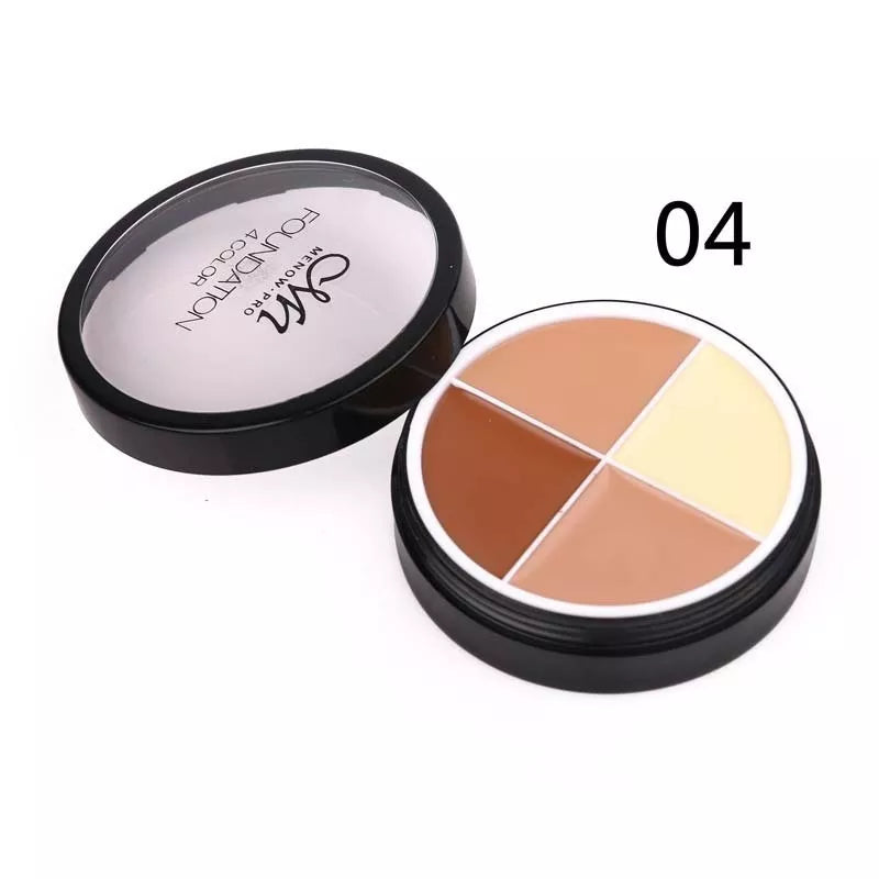 4 Colors Face Makeup Concealer Oil Control Full Cover Long-lasting Moisturizing Repairing Clear Smooth Beauty Makeup Skin Care