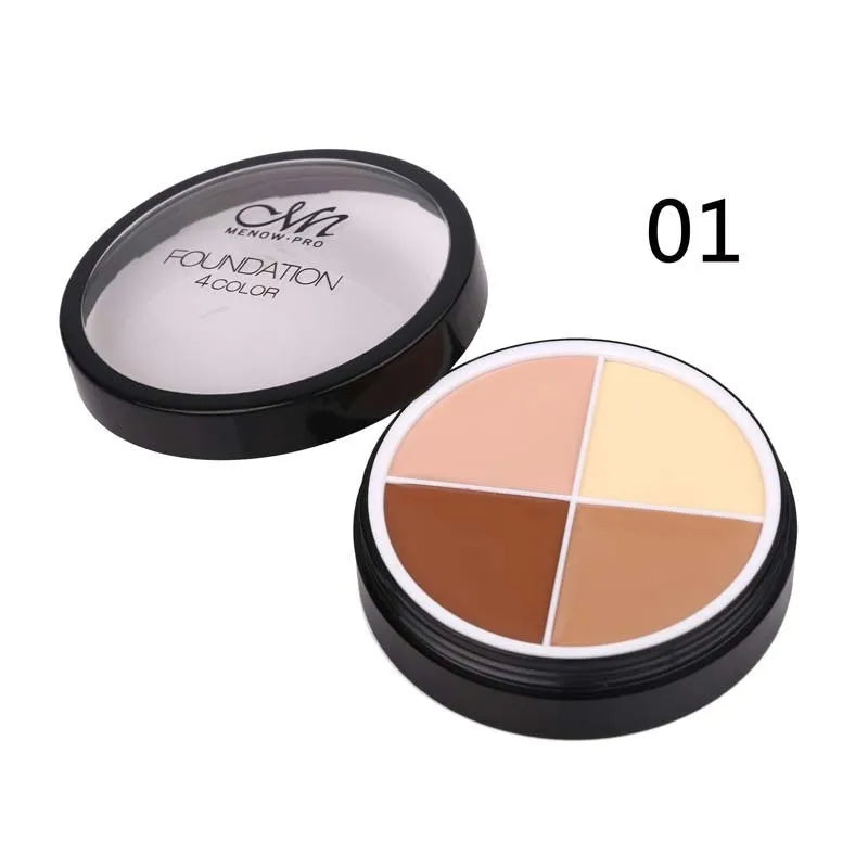 4 Colors Face Makeup Concealer Oil Control Full Cover Long-lasting Moisturizing Repairing Clear Smooth Beauty Makeup Skin Care